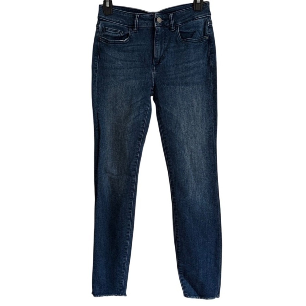 DL1961 Florence Crop Instasculpt Skinny Jeans Stranded Dark Wash 25 Stretch
